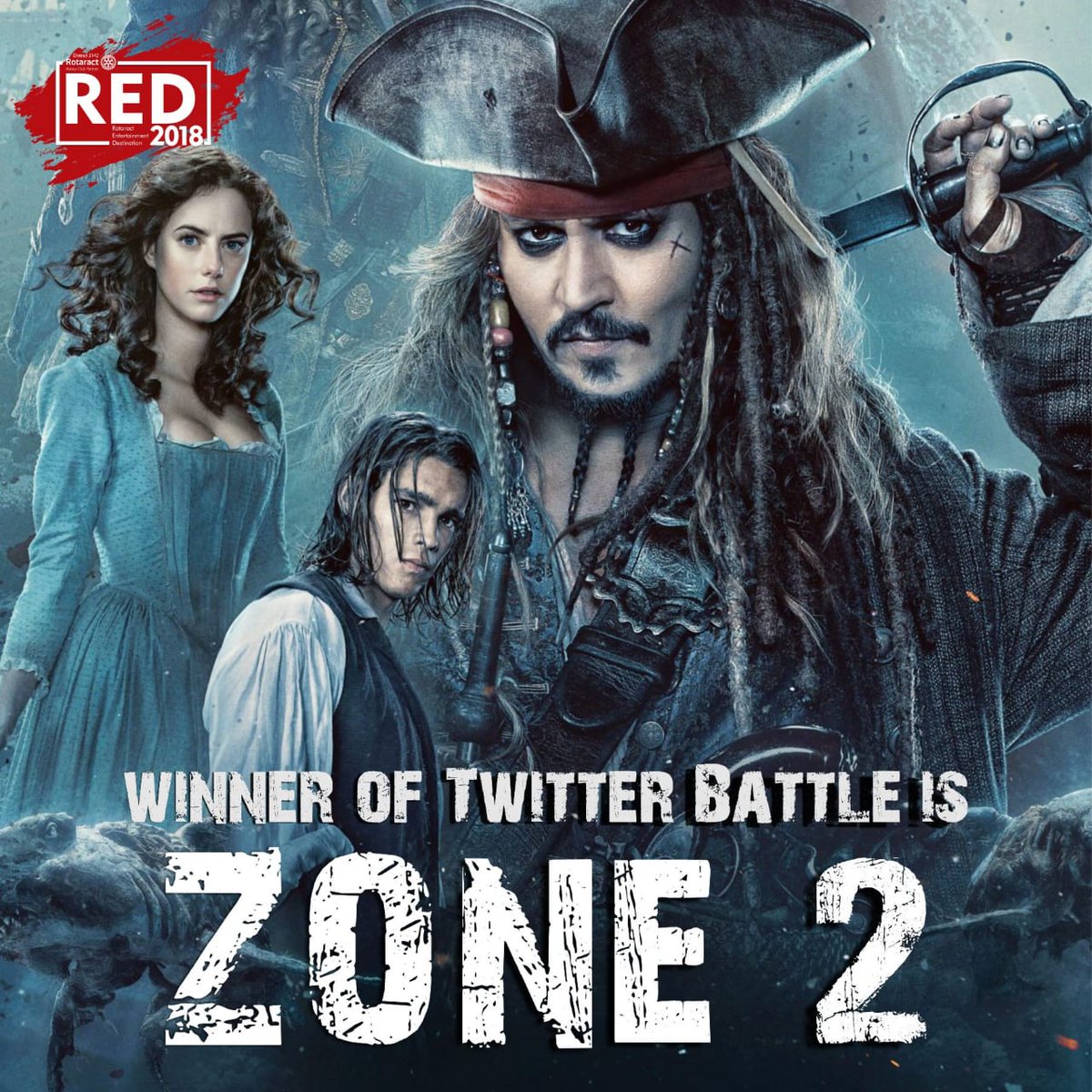 Rotaract_3142's tweet photo. Congratulations Zone 2 on winning the first social media war
Way to go pirates
#RED2018
#RID3142
#rotaract
#RedAlert https://t.co/3QKzZpOkZp