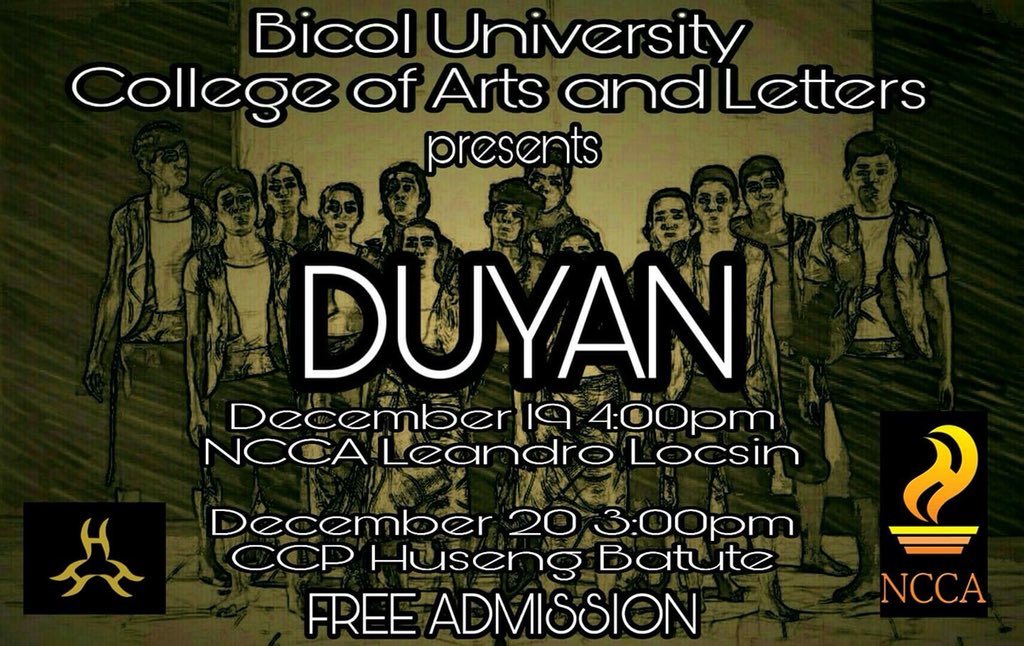 sarahmonayx's tweet photo. #FreeShowAlertβοΈ
Manila friends & theater lovers, youβre invited to watch this musical mobile theater presentation brought by BU College of Arts & Letters.
It tells various realities in the community & nation, weaved together in the stories of 3 young friends & their families. https://t.co/JHMp3UCvvQ