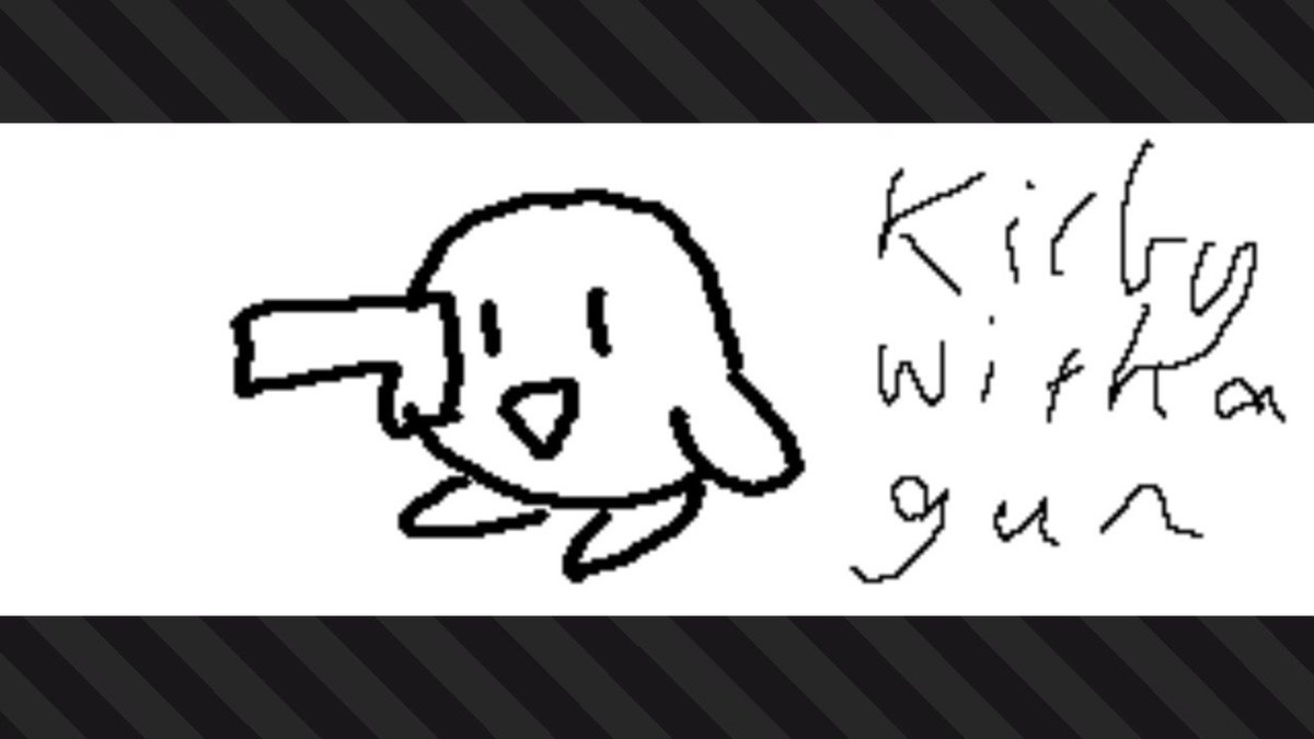 TsavoriteDragon's tweet photo. kirb gun #Splatoon2 #NintendoSwitch https://t.co/wzsyJ5AM72
