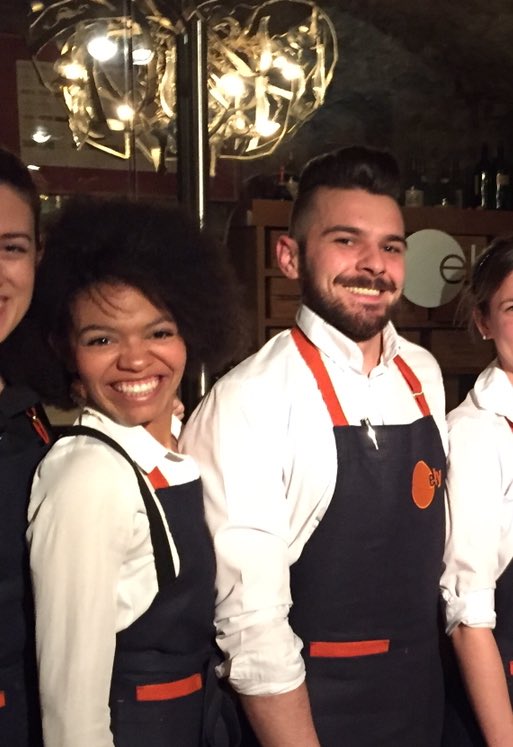 Feet are starting to give-out but we’re still smiling. Great work by all the team <a href="/elybarCHQ/">ELY BAR & GRILL</a> #ELYBARANDGRILL <a href="/finerwine/">ELY WINE BAR</a> #ELYWINEBAR Well Done Guys. #Christmas #Dublin #KeepSmiling