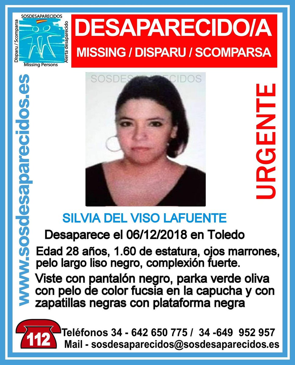 guardiacivil's tweet photo. 🆘#URGENTE ⚠️
Esta es Silvia y ha #desaparecido en #Toledo
Si la ves llama: 
☎062
☎091
☎112
Colabora, tu RT no cuesta nada y es muy importante. https://t.co/TQrmybzjYN