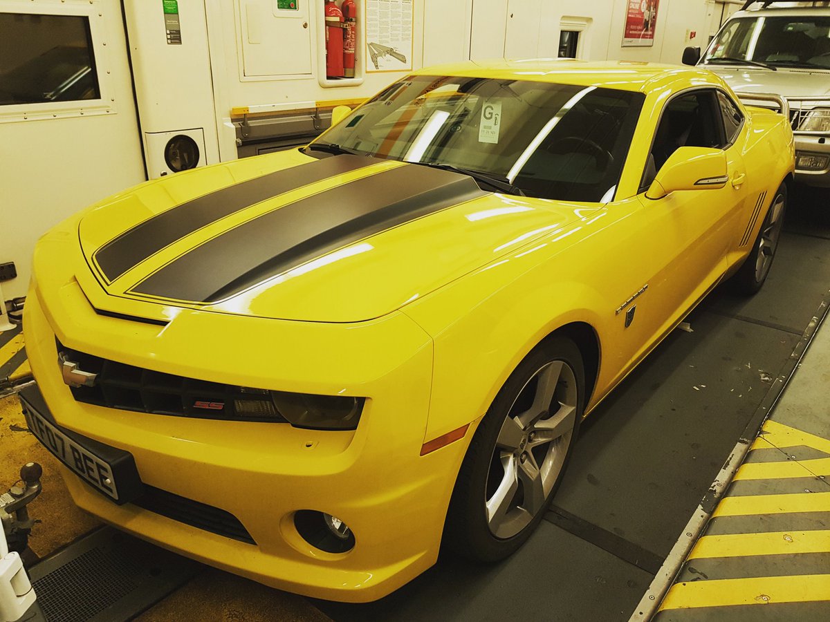 BumblebeeHire's tweet photo. Bumblebee on route to #France via #eurotunnel. We will be keeping an eye out for #decepticons.

#underthesea #transformers #BumblebeeCarHire #moviecar #moviecarhire #transformercar #bumblebeecar https://t.co/flyze0K60E