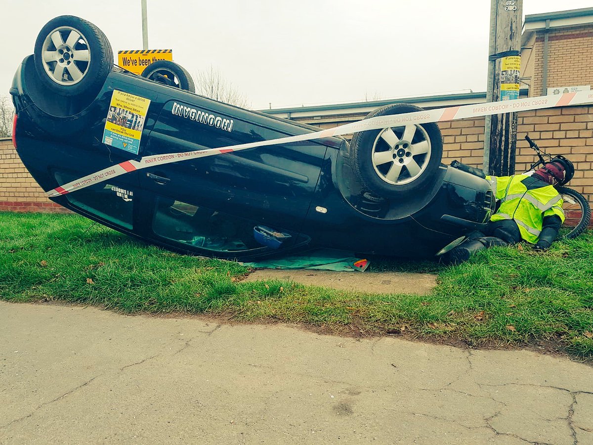 Don’t be alarmed when you see this outside our fire station.

This is our Christmas drink driving campaign. 

#DontDrinkAndDrive 
#DrivingForZero
#DrinkORDrive 
#DrinkDrivingWrecksLives