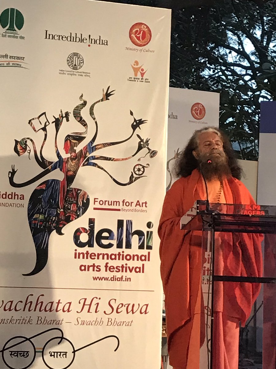 LoveDIAF's tweet photo. #DelhiInternationalartsfestival thanks @incredibleindia @MinOfCultureGoI @ICCRNewDelhi @airindiain for collaboration #DIAF2018 @PrathibhaP https://t.co/bFGSiKFzXF