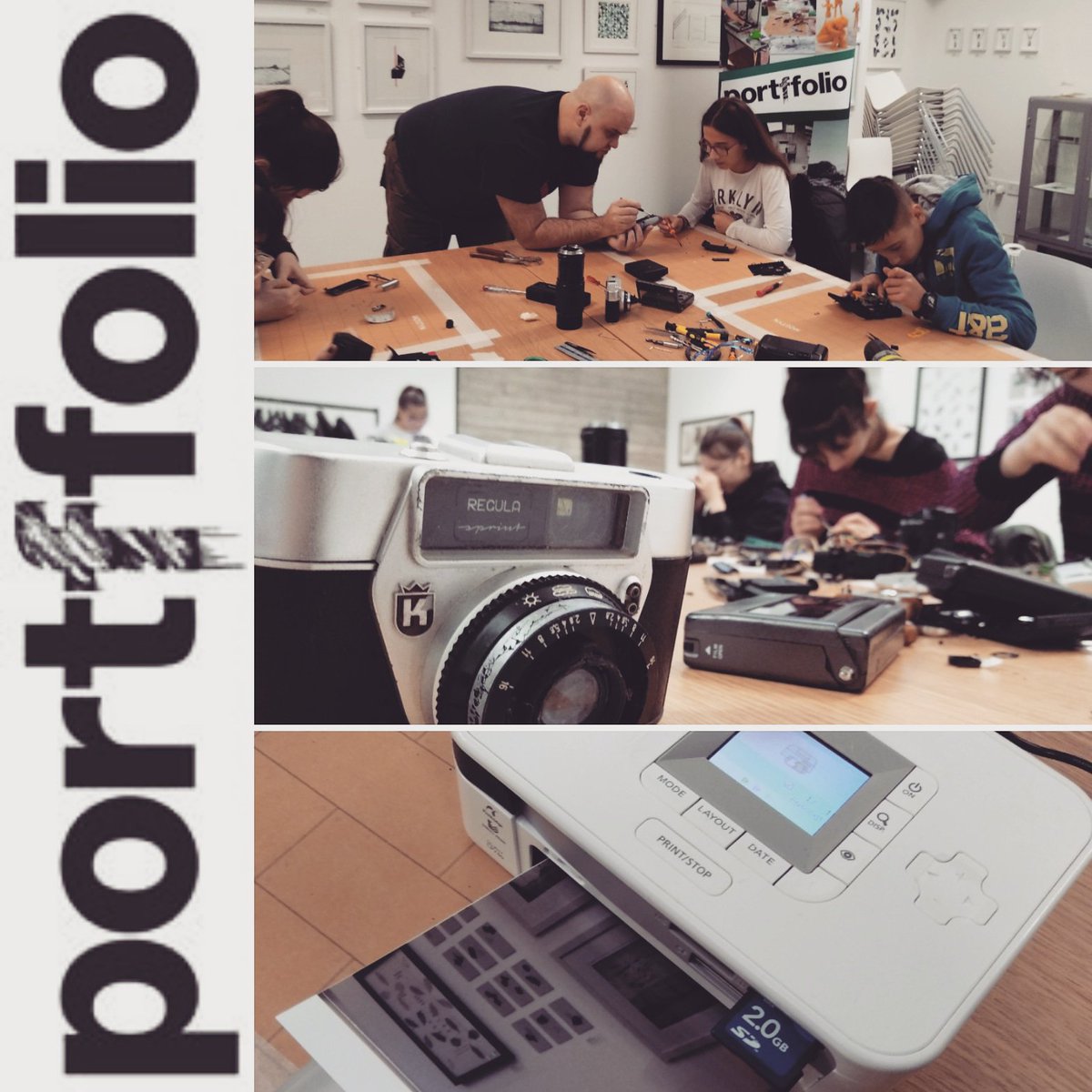 MOSTYN_Wales_'s tweet photo. Spent today stripping analogue cameras and giving them a digital upgrade! Now we're printing out their experimental photos to take home with @charlesgershom
#portffolio #workshop #photography #breakdown #diy #mostyngallery #orielmostyn #photos #charlesgershom https://t.co/AbJHGfTmTs