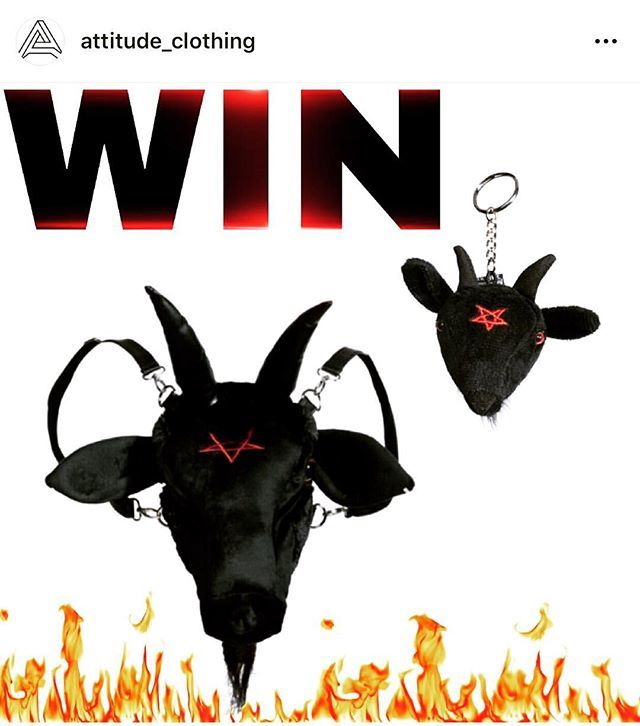assistantayla's tweet photo. Entering this giveaway! @trialsofren and I need matching backpacks! 👹🐐✨ Look at this glorious piece @professorchipper! Who else needs this?!
#attitudeclothing #goth #goat #repost #happyholidays https://t.co/2FEErrRSxl https://t.co/XeAFSXB0Ds