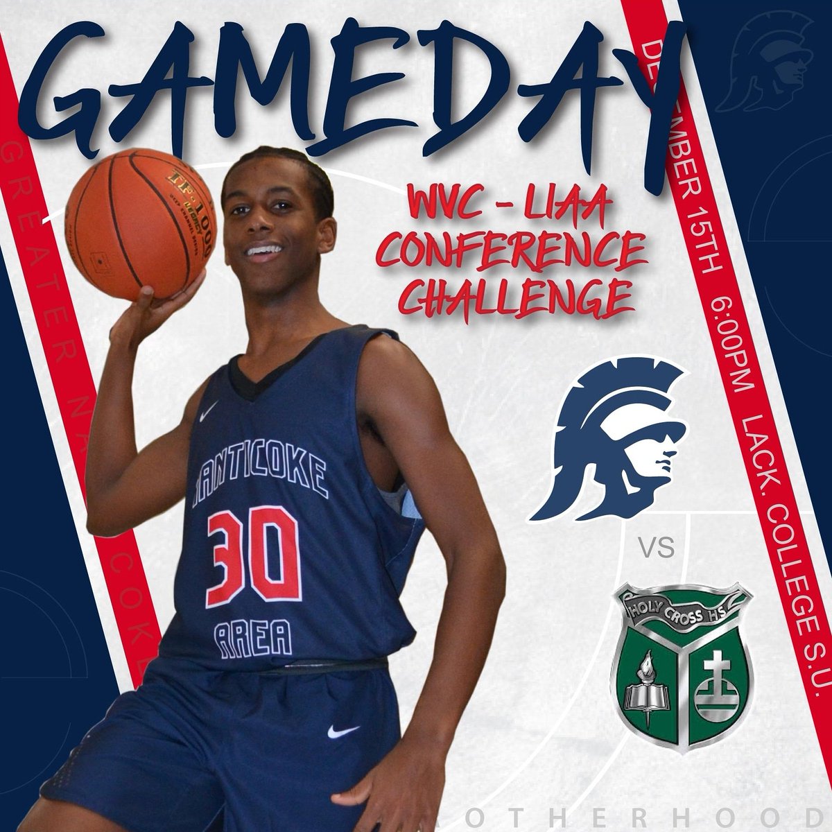 GnaHoops's tweet image. GAMEDAY!!! The Trojans head to the Lackawanna College Student Union (Scranton CYC) for the WVC-LIAA Conference Challenge where they will clash with the Holy Cross Crusaders. Game tips at 6:00PM.
#TheBrotherhood #TheCoke #ConferenceChallenge