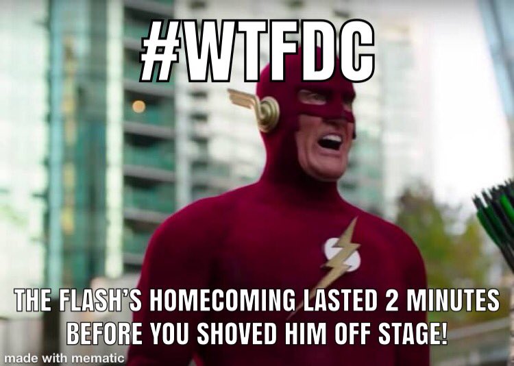 Jeffrey_Misener's tweet photo. So @DCComics ....you’ve had quite the week.
#Superman ends the Neverending Battle because it suits him.
#Batman turns into a mass murderer.
#Flash @JohnWesleyShipp Returns to fans delight, and then 2 min later you make him vanish.
WTF DC??
#WTFDC https://t.co/6UAuZ9SrEY