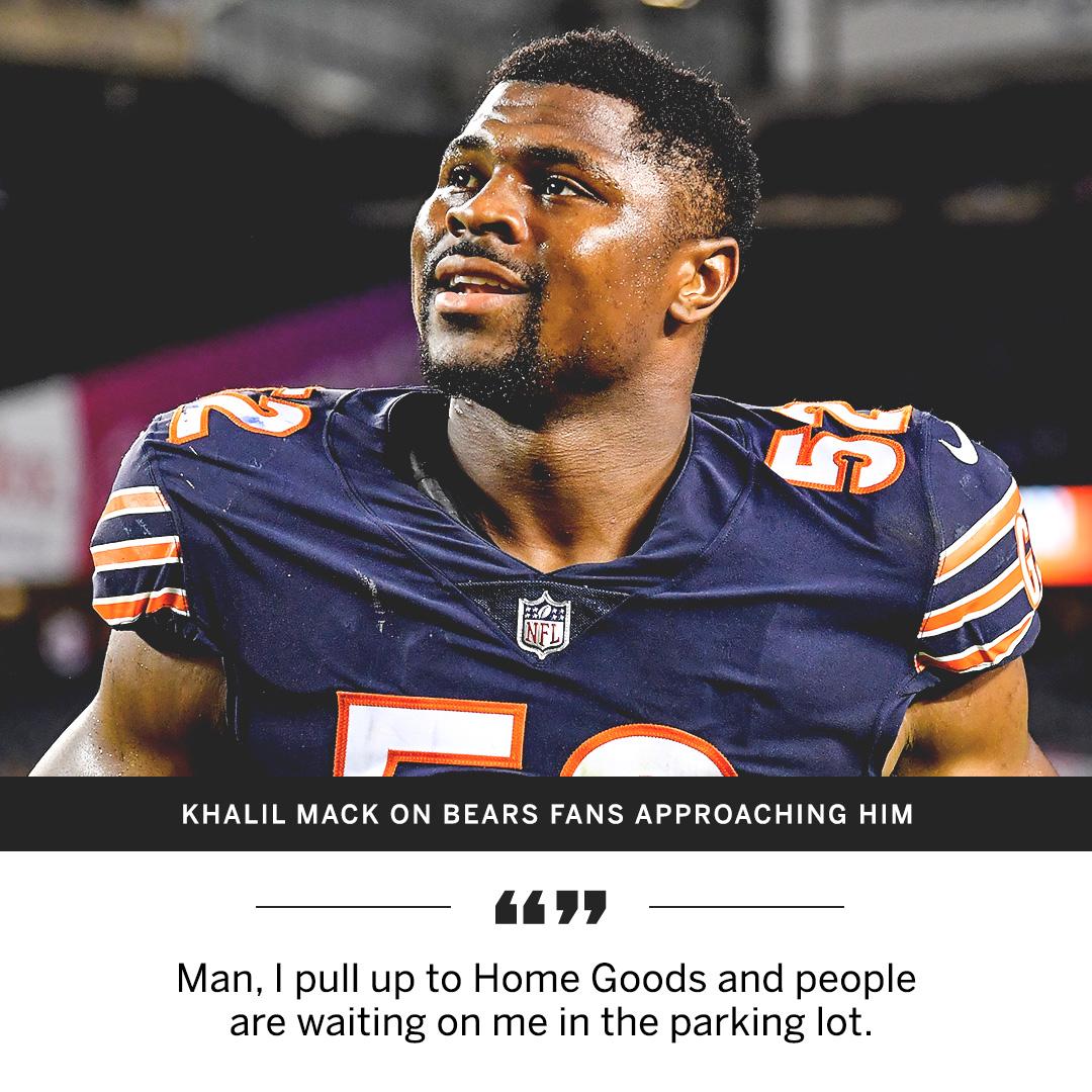 ESPNNFL's tweet photo. Khalil Mack just wants to shop 😂 https://t.co/2u551dF4Au