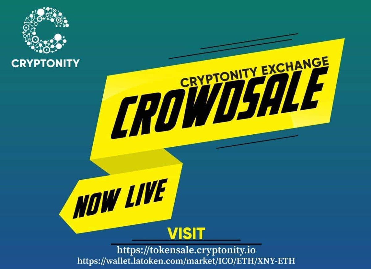Dominic79953904's tweet photo. Cryptonity Exchange Web based is live

https://t.co/En862ucTDY

H5 Native client and Apps are coming soon, stay tuned

XNY Token Sale is live : 

https://t.co/skrt6wYFrc

Available also at :

https://t.co/fB1nKu5jvk https://t.co/EIjfYeCEet