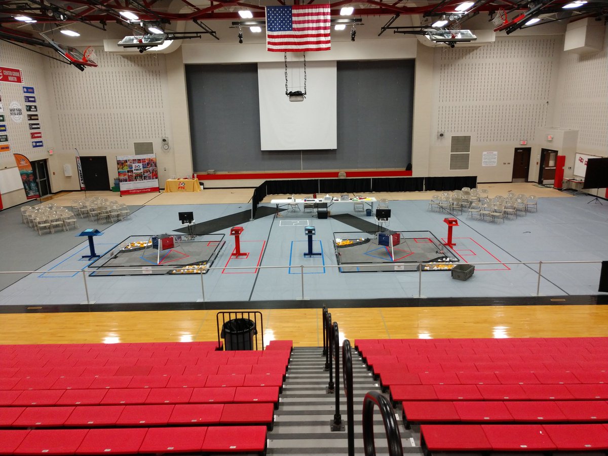 Competition Gym is ready to go. Excited for <a href="/FTCTeams/">FIRST Tech Challenge</a> #roverruckus at #indysouthftcqt