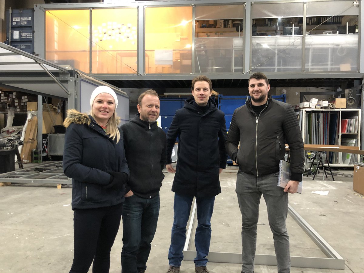 modulbox's tweet image. Thanks to Henriette and Johan from our southafrican partner Scandisplay for visiting mo workshops in Berlin during (moderate) WINTER  - #experientialislife #notfreezingyet #fightglobalwarming