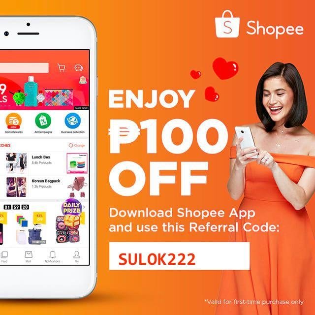 Sulok Cafe On Twitter Use My Referral Code Sulok222 To Get 100 00 Off Off Your First Purchase Download Shopee Now And Enjoy Free Shipping Nationwide Https T Co Z3tijmufqm Https T Co 4fvdzeetnh