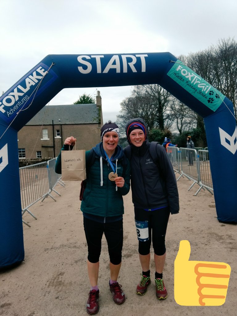 Jen_Durkin's tweet photo. Always love a @FoxlakeScotland winter trail run! Excellent route, amazing marshals and great atmosphere as ever! Thanks for arranging the festive snowflakes too! #running #trailrunning #foxtrail #eastlothian 🦊 🏃 https://t.co/DHXgUsP9Ja