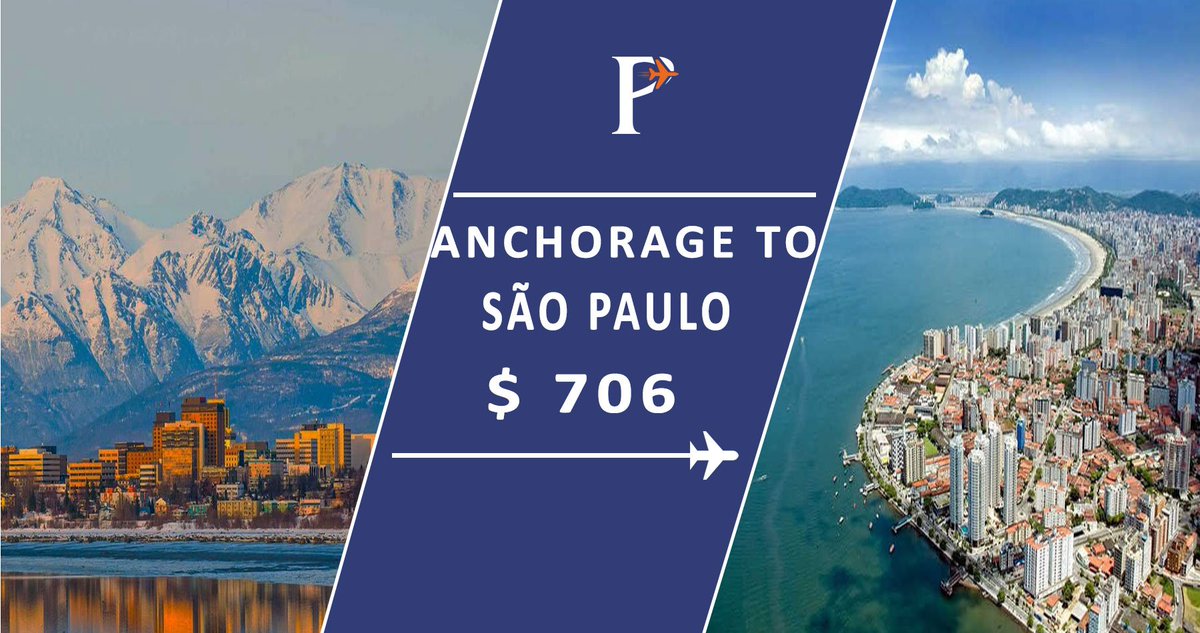 travelpuspack's tweet photo. Find #deals on #airfare, #cheap_tickets of flights from #Anchorage(ANC) to #Saopaulo, #Brazil &amp; save on your next flight with #Puspack(https://t.co/GrzQ9Xd74e)
#Multiple_airlines Connecting 20h 40m+
#Delta Connecting 22h 25m+
#United Connecting 1d 4h+
#American Connecting 23h 5m+ https://t.co/QsTSoRujg7