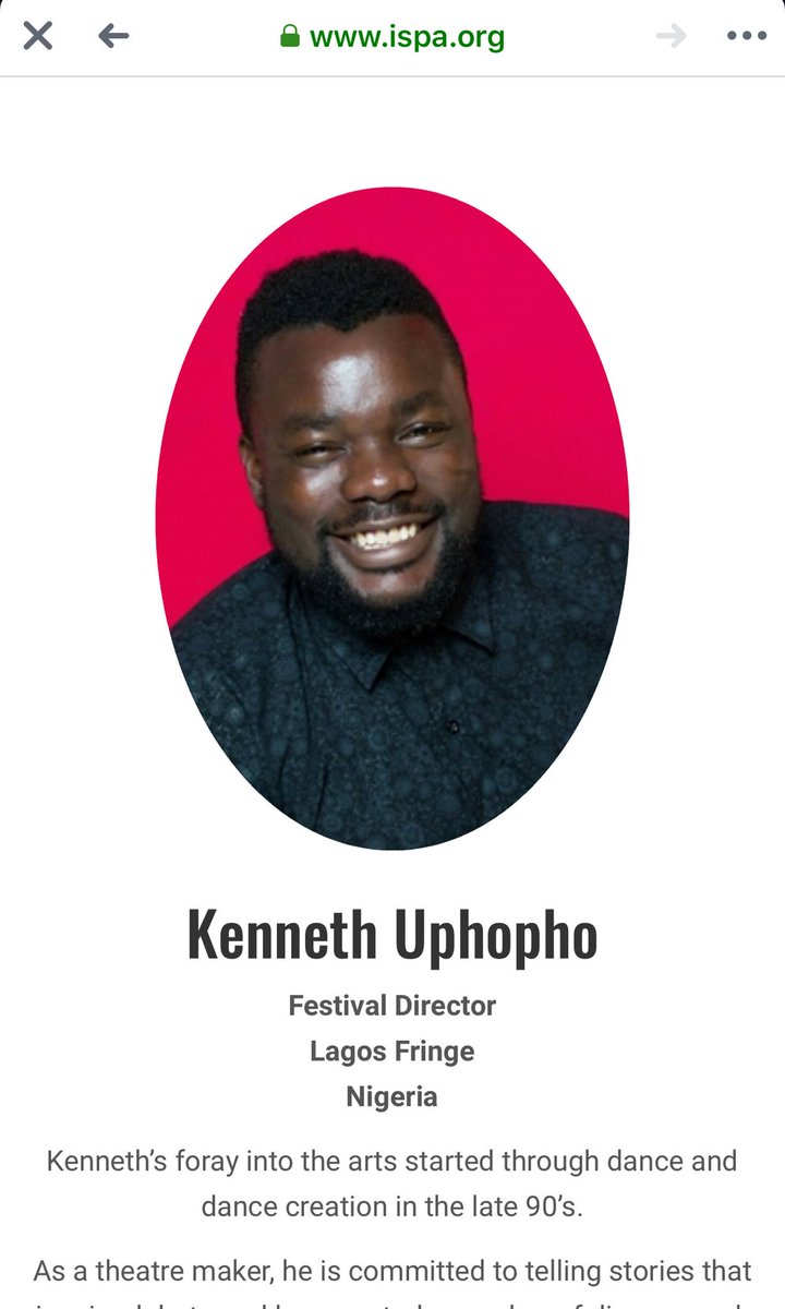 pawstudiosAF's tweet photo. Mega congratulations to our director @kennethuphopho on his enviable achievement as a fellow of the International Society For The Performing Arts 🎭💪🏿
#pawstudios 
#pawstudiosnigeria
#ispa
#ispafellow
#ispafellows https://t.co/PAIcqp8Q5t