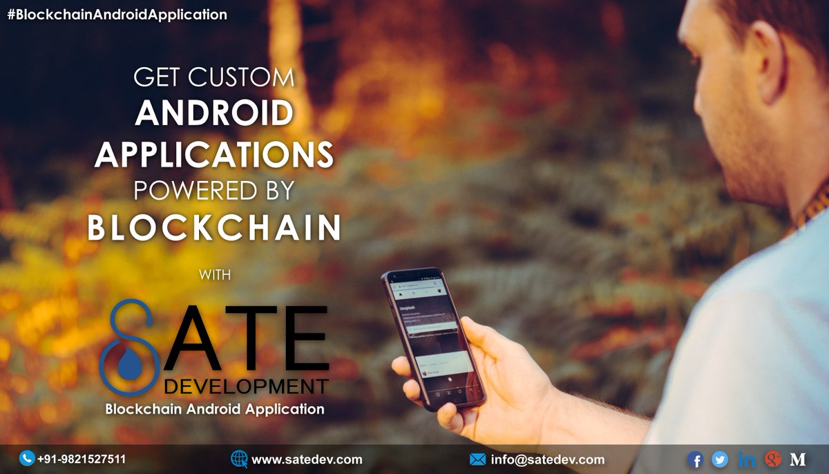 satedevelopment's tweet image. To learn more about Blockchain Android Applications, visit us @ satedev.com/blockchain-sof…
#Blockchainsoftwaredevelopment #Blockchainandroidapplication #Blockchaintechnology #Satedevelopment