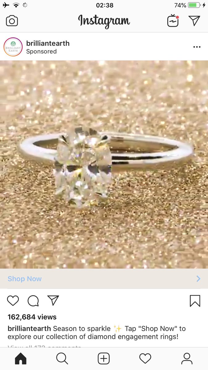 ninamohanty's tweet image. Instagram seems to know something I do not. Apparently I am getting engaged soon and will be buying a house imminently, so everyone get your champagne ready for me! 😂 #algorithmfail