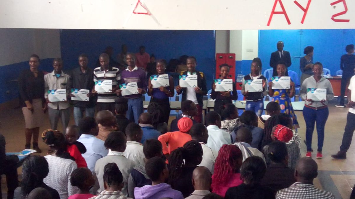 CharityMutindi's tweet photo. #SHOFCOEmployabilityGraduation We believe that many more such initiatives will help to curb the tarmacking menace in the nation. Thanks @KennedyOdede @hope2shine https://t.co/RPptm3xEeK