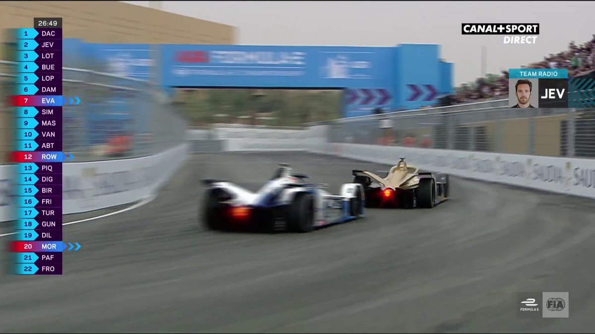 CanalplusSport's tweet photo. SPLENDIDE @JeanEricVergne qui prend la tête après une sublime manoeuvre ⚡️👏

Retrouvez les meilleurs moments de l'#ABBFormulaE sur @myCANAL | 📺 : https://t.co/4zb7csr1Cn   

#AlDri #AdDiriyahEPrix https://t.co/OnGjXbePxM