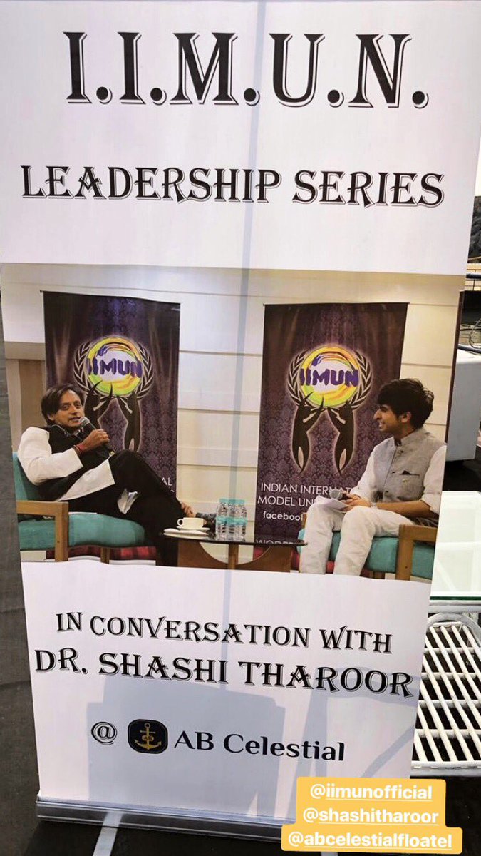 aishwaryabhende's tweet image. Loved having @iimunofficial @ShashiTharoor on board for the leader series at @ab_celestial 💯 #ABCelestial #ABClientDiaries