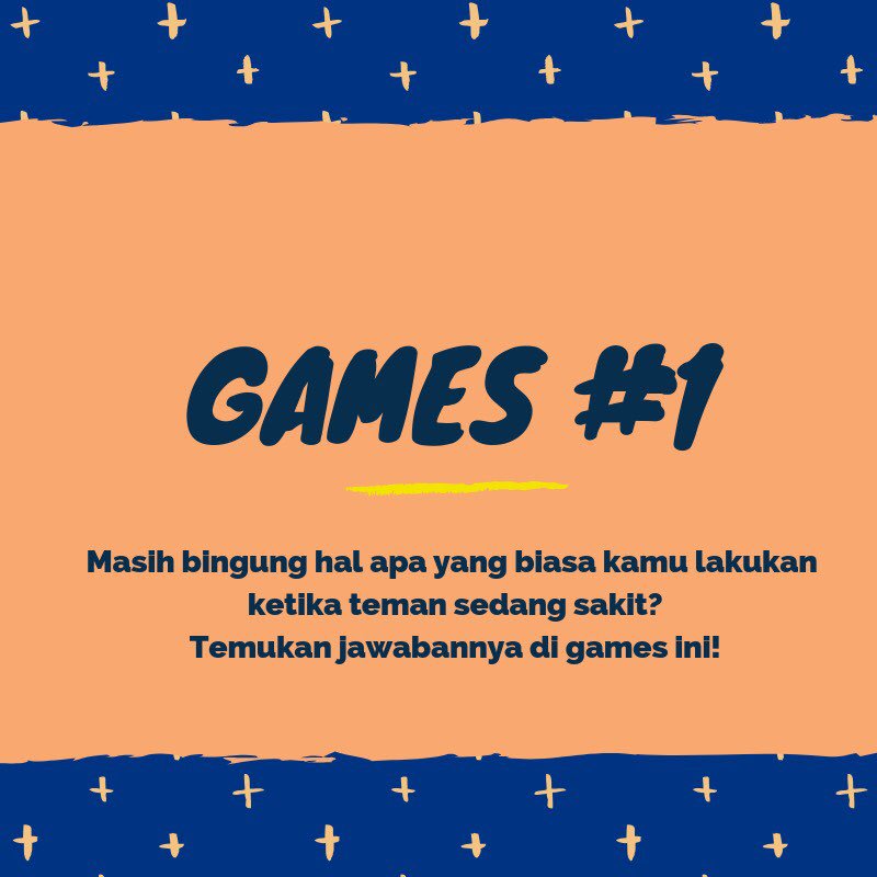 CureCare3's tweet photo. CureCare punya games nih! Kira-kira
Apa yang akan kalian lakukan jika melihat
Teman kalian sedang sakit?
-
-
-
#curecare
#Youllbebetter
#YouAlwaysMatter
#CureYouWithOurCare
#Health
#care
#live
#quotes
#quotesoftheday
#amazing
#love
#quotesaboutlife
#games https://t.co/RQPrzqMkkU