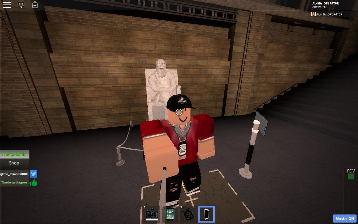 Equ_etex's tweet photo. #robloxhistorymuseum2 
@The_ImmortalRBX May I be Nightguard? Please. https://t.co/WNnUrQ1Mof