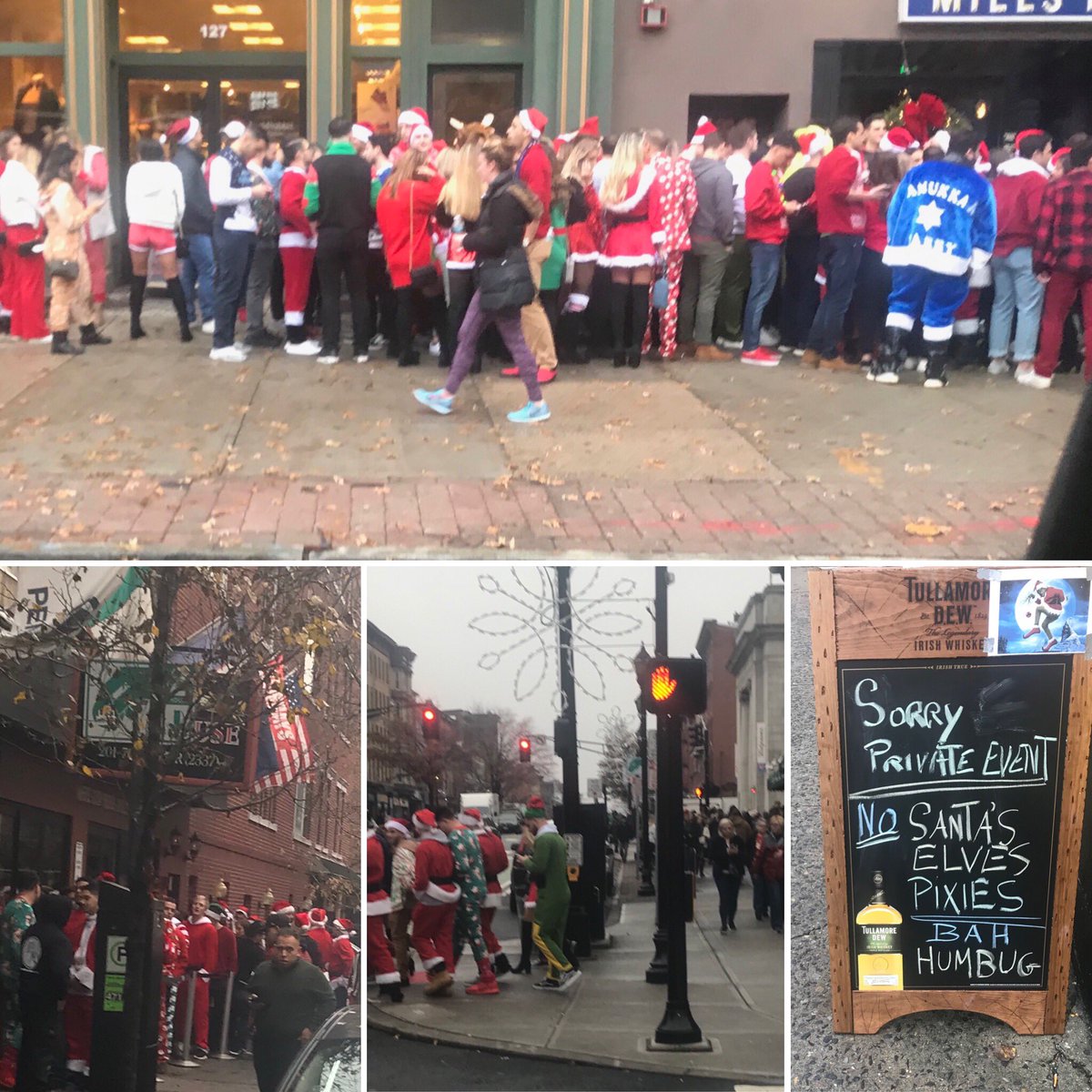 hMAG's tweet photo. And so it begins...
#SantaCon #Hoboken https://t.co/59FecLhOsh
