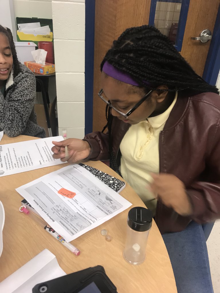 Jaimeclarkstory's tweet photo. Weathering and erosion in science class. https://t.co/Bc9fzWl69b