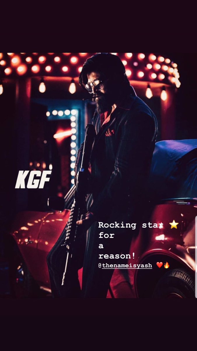 AryaaDevv's tweet photo. Rocking star for a reason. 
Slayin it. 
@TheNameIsYash leaving no stone unturned. 
5days to go... 
super stoked n honoured to be a part of it. ✨❤️🔥
#KGF #MagnumOpus #PrashanthNeel #HombaleFilms 
@hombalefilms https://t.co/mafm8Me6xd