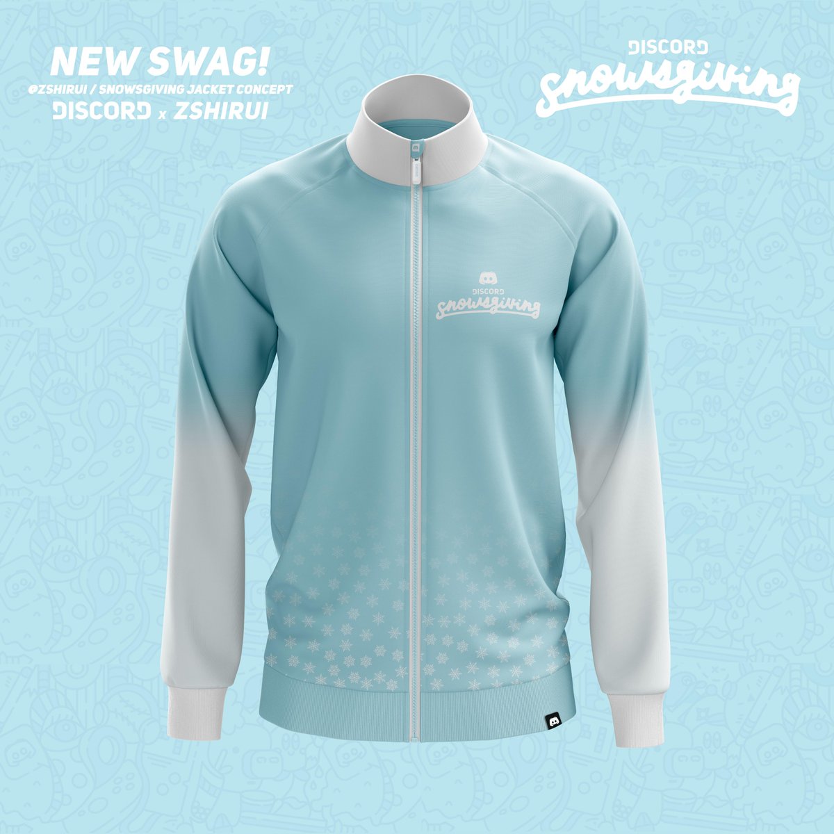 zShirui's tweet photo. my take on a @discordapp's "Snowsgiving" concept jacket. I really liked Snowsgiving, so i made some swag for it! Hope you guys like it. ❄️🇧🇷 https://t.co/Nc6honR15y