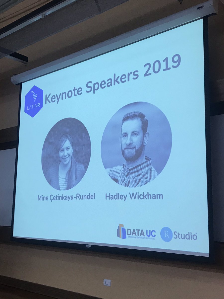 alexisalvear's tweet image. Hadley Wickham @hadleywickham Chief Scientist en #RStudio y autor de está verdadera biblia #RforDataScience también será keynote Speaker en @LatinR_Conf que se realizará en septiembre 2019 en #SantiagoDeChile @LatinR_Conf @RLadiesSantiago @DATAUC_CHILE