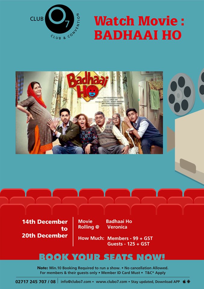 ClubO7India's tweet photo. Watch the blockbuster movies at Club O7

#MovieTime #Weekend #Clubo7 #BestClubInAhmedabad #ClubInAhmedabad #Masti #Fun #Happy #Clubbing https://t.co/tbX85XTDGy