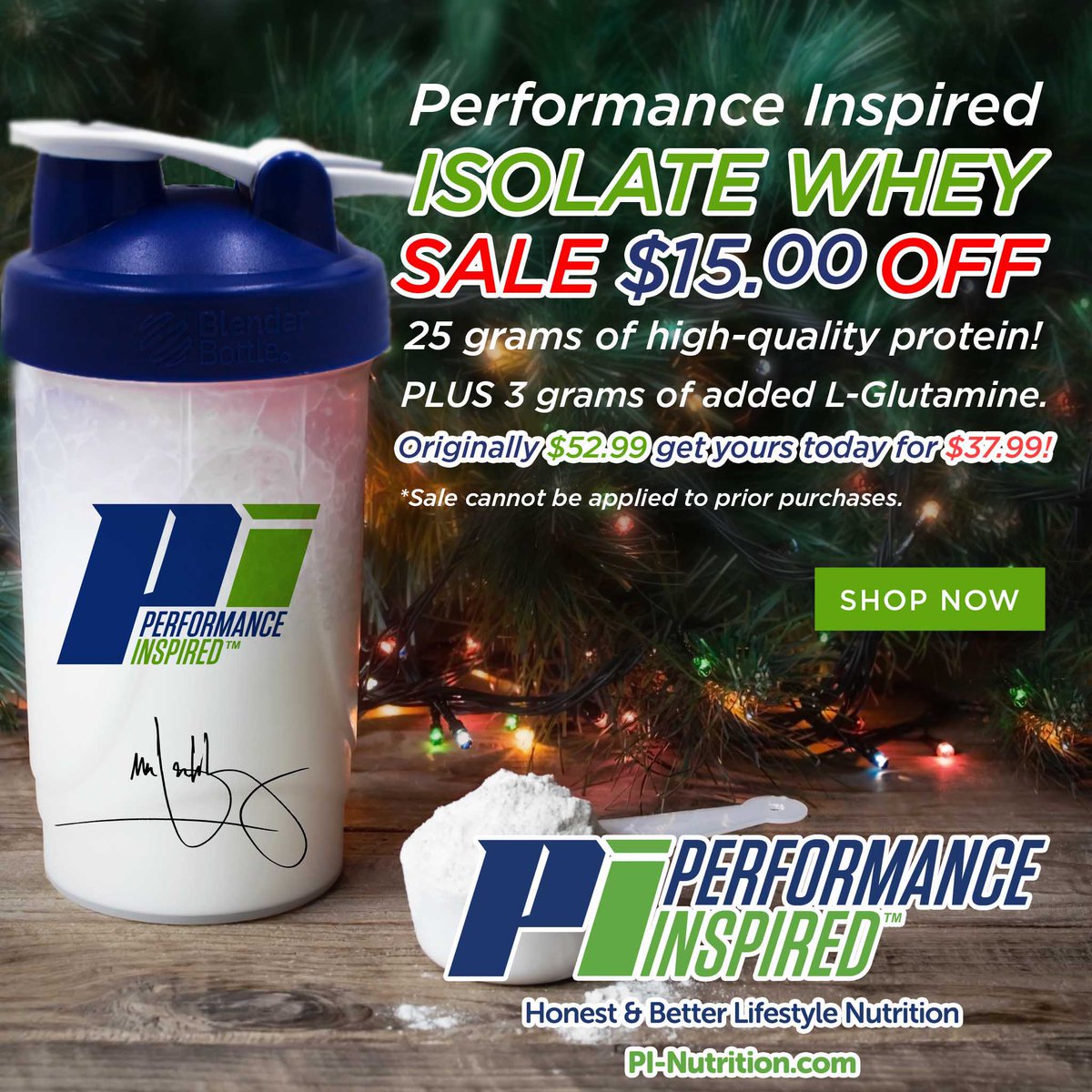 PerformInspired's tweet photo. PI’s delicious Isolate Whey is $15 off!
Our containers offer a full 25-26 servings (depending upon flavor) that mix completely and easily.
Order today at: https://t.co/b8cs8JYMSV

#isolatewhey #whey #holidaysale #off #sale #inspiredtobebetter https://t.co/jbl5qOGgLe