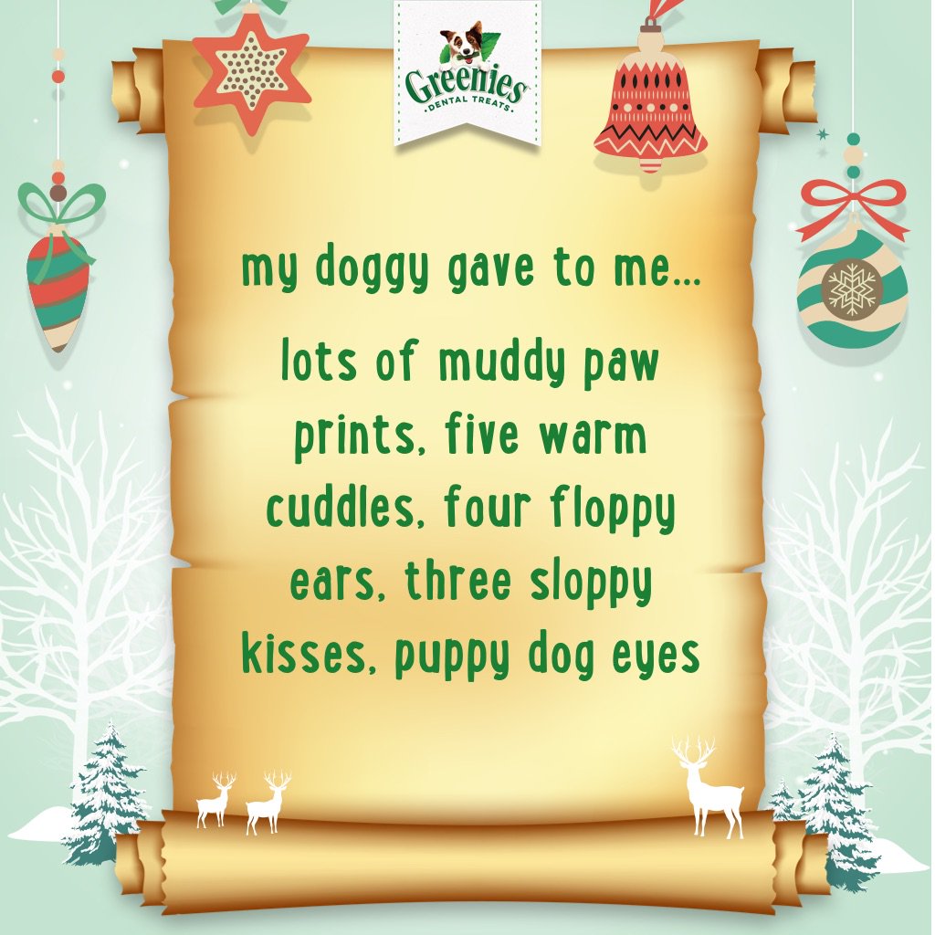 You lovely Greenies fans did such a great job of suggesting alternatives for The 12 Days of Christmas for last years' competition that we had to share a little reminder