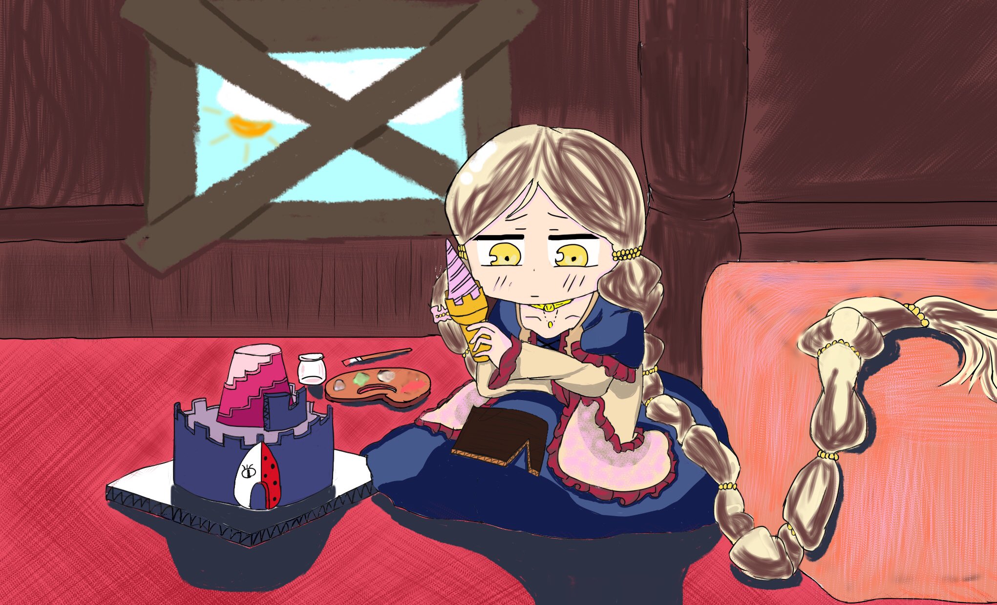 ジョコリコ 動画用素材作り ラプンツェルロコ ダダダダ天使トレス