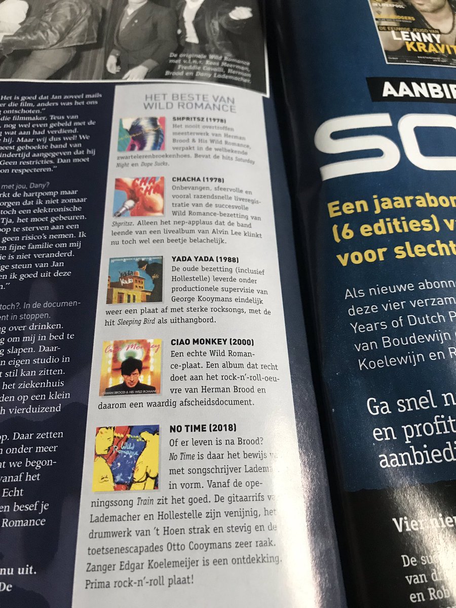 TheWildRomance's tweet photo. Mooi artikel in Soundz deze maand! #soundzmagazine https://t.co/tAala8aaVs