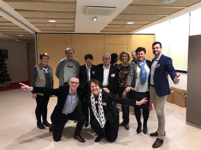 Les sénateurs présents lors du Congrès Régional de la Fédération des JCE Nouvelle Aquitaine ce jour à la CCI de La Rochelle.