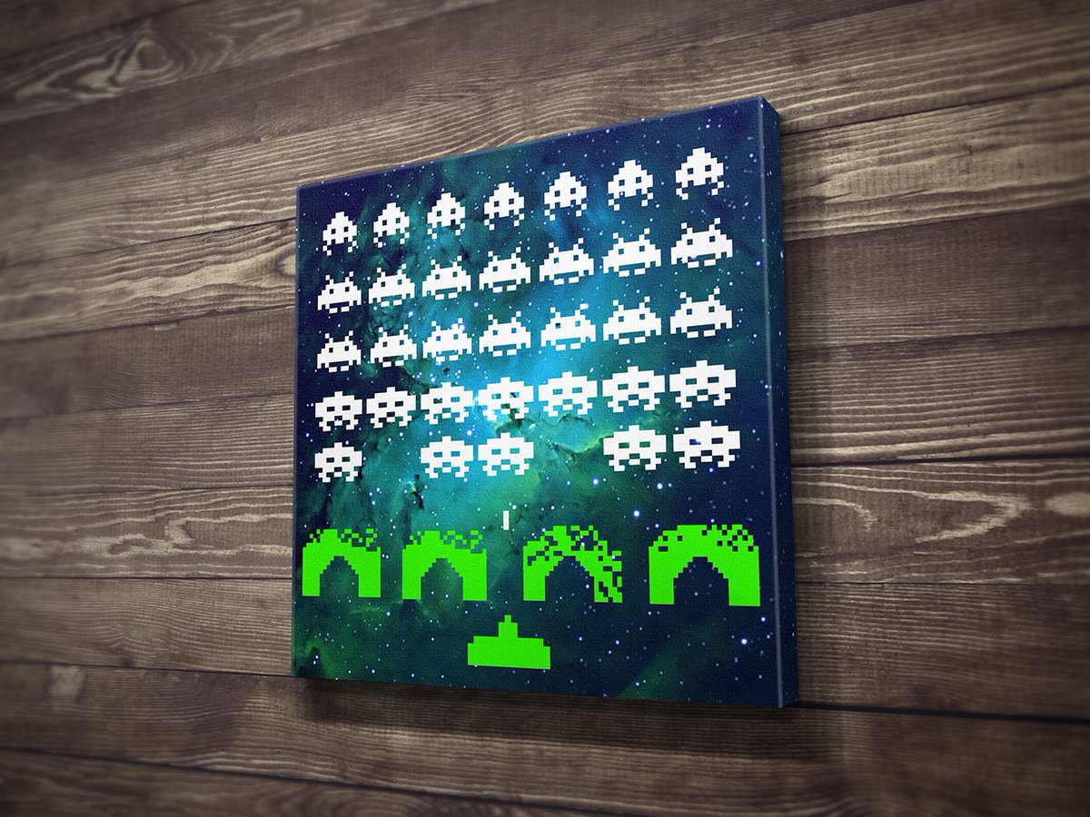PalmersPixels's tweet image. On the sixth day of Christmas my true love gave to me: a trip to space where backup is absentee!  For today only, our Metroid, Star Fox and Space Invaders Canvas Prints are 15% off with free shipping! #retrogaming #gamersunite #pixelart
