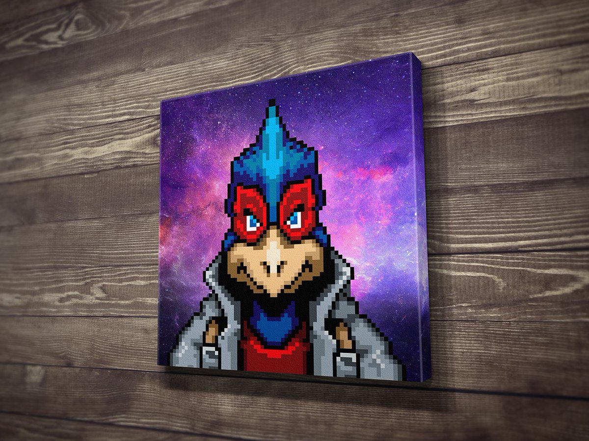 PalmersPixels's tweet image. On the sixth day of Christmas my true love gave to me: a trip to space where backup is absentee!  For today only, our Metroid, Star Fox and Space Invaders Canvas Prints are 15% off with free shipping! #retrogaming #gamersunite #pixelart