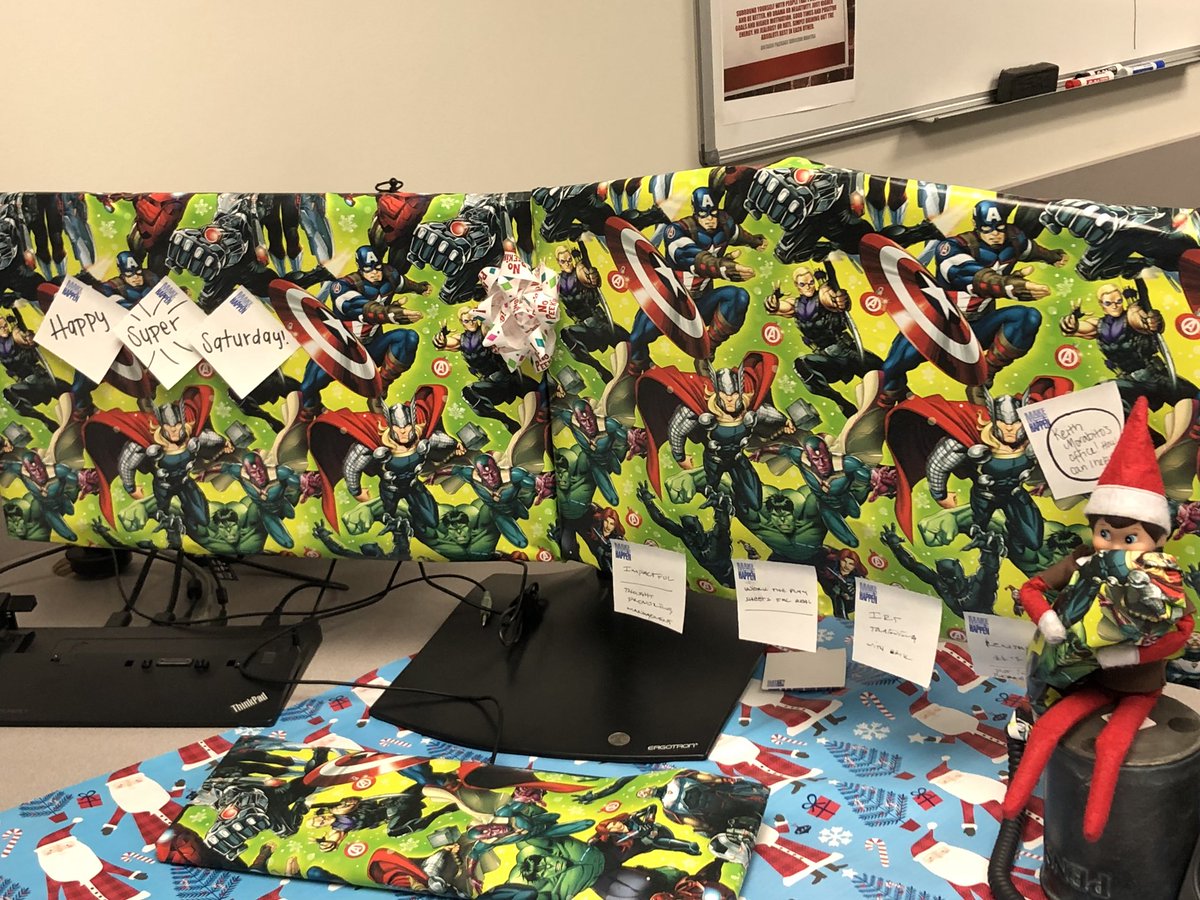 Those darn Elves. Who let them in.#NotCoolYouLittleBuggers. #StayCalmAndHaveFun.   #SuperSaturday. #Homestretch