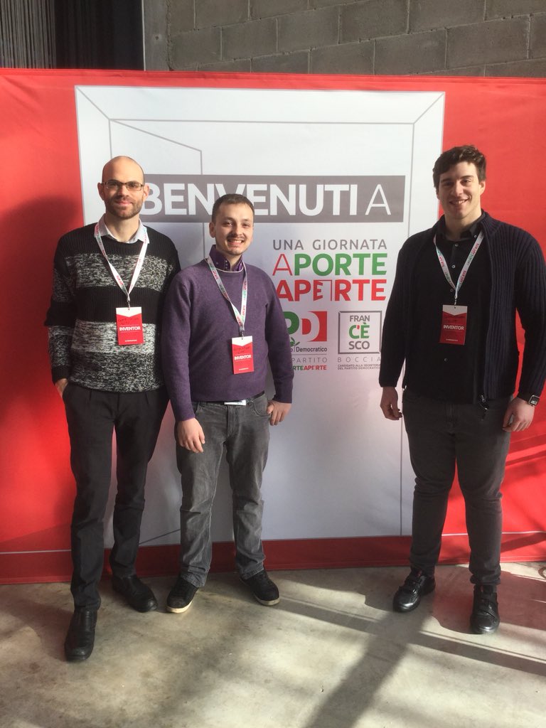 ChrisContarino's tweet photo. Invitati a #aporteaperte dal il candidato alla segreteria del #partitodemocratico Francesco Boccia @F_Boccia a presentare @ComputaLife ed il #DigitalAvatar. Un onore rappresentare la nostra startup! @davidechieco @carlorivis https://t.co/XiNrpWpAtW