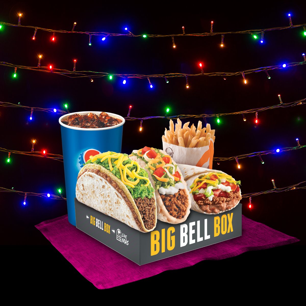 ¡Big Bell Box! 
Para un sábado emocionante. 😃
👉 B/.6.25. 
¡Te esperamos! 

#LiveMás #TacoBell #Panamá