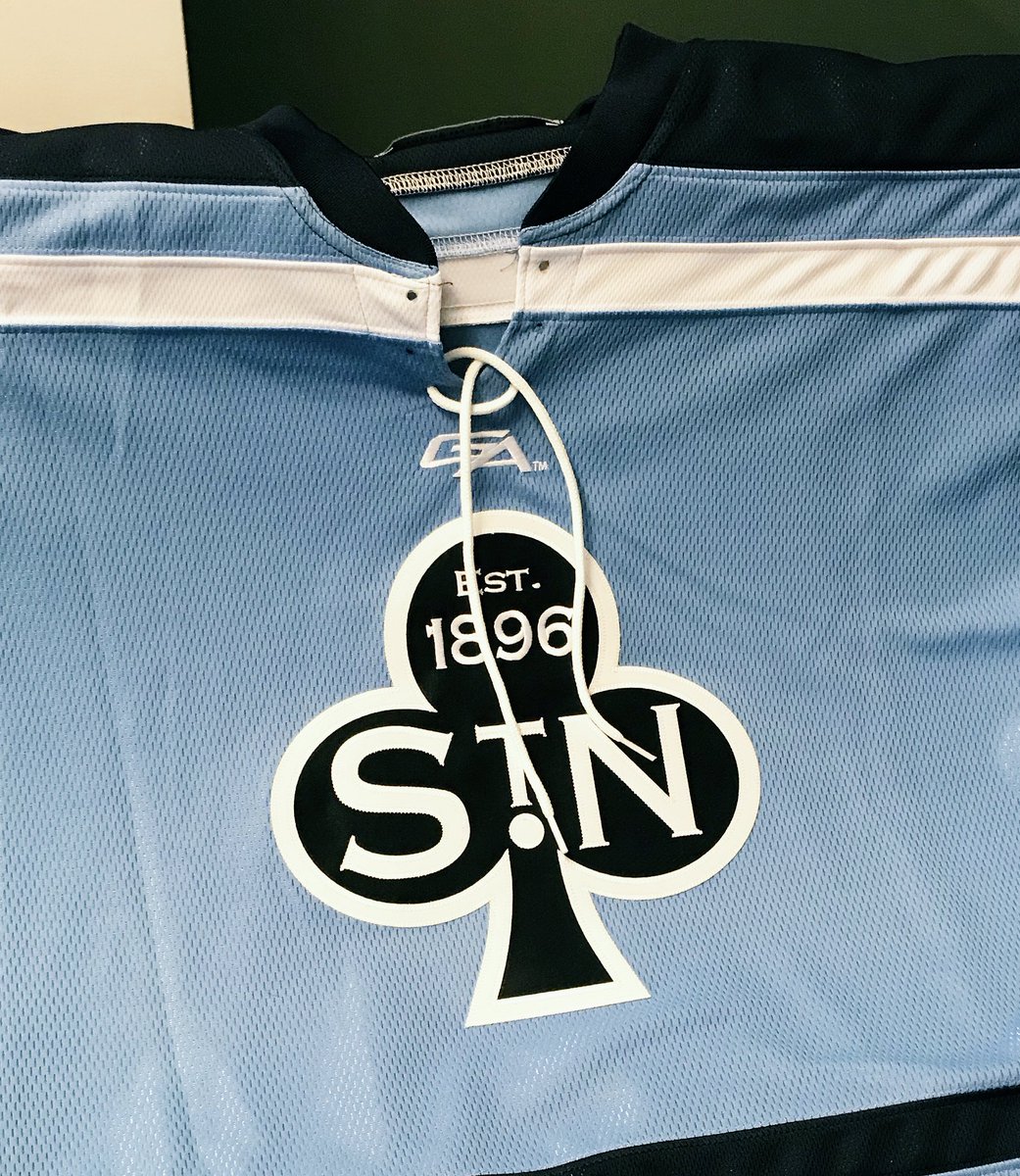 StNicksHockey's tweet photo. The STN boys hit the ice tonight at 4p vs Wissahickon. See everyone at Chelsea Piers! 

Don't miss us in our new baby blues 👀 https://t.co/CVeWipskLu