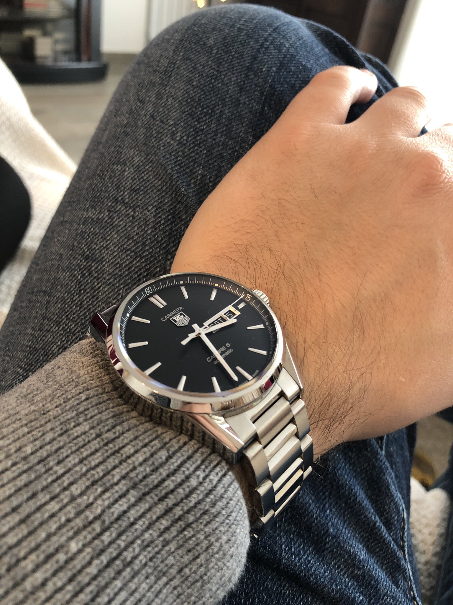 TAG Heuer в Twitter: „@OriolMiquel Your TAG Heuer Carrera Calibre 5 looks  great on you, Oriol! We're so happy you love it- thanks for sharing and  have a great day!“ / Twitter