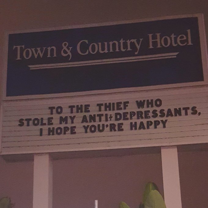 To the thief......