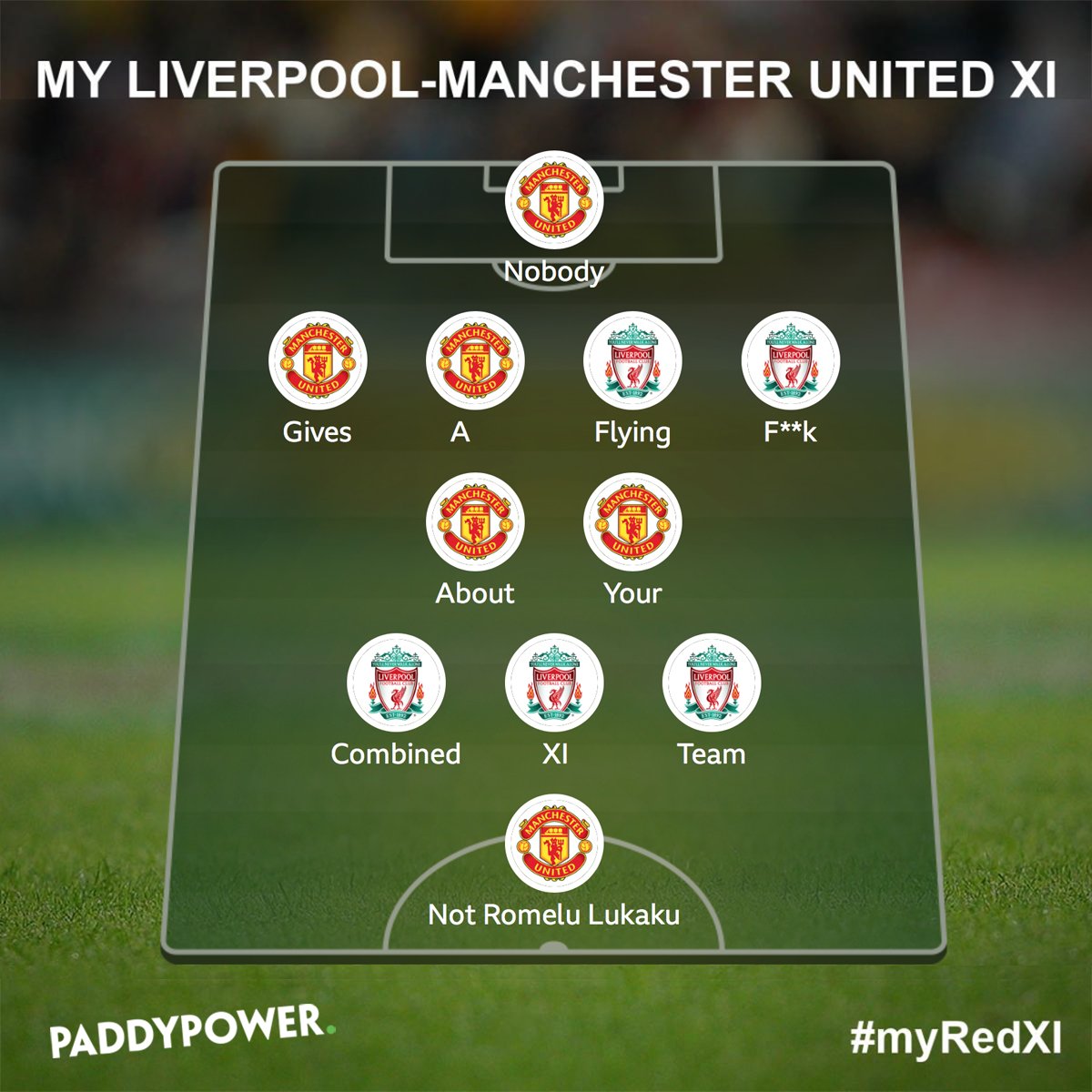 paddypower's tweet photo. All eyes on Liverpool v Man Utd now. Who makes your combined team? https://t.co/LFY0YyvF4L