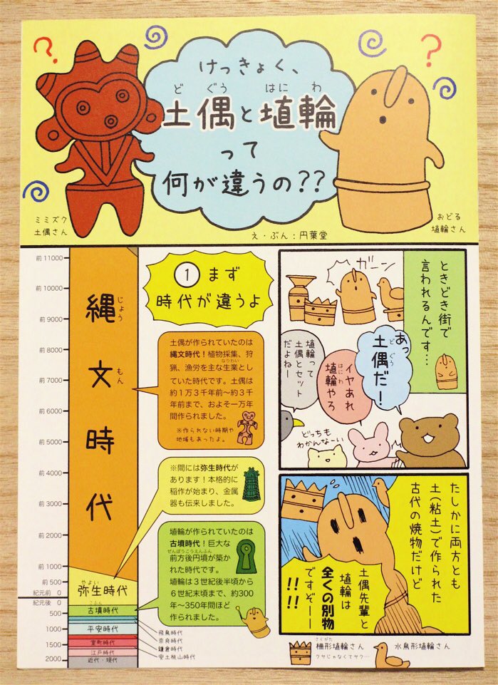 ユルリ 太古の夢 この本とても好きです 土偶と埴輪の違いをとてもわかりやすく説明してもらえるのはもちろんのこと 年表が実際の時間の長さに即しているところが素敵 そして 弥生時代代表が銅鐸 わかってらっしゃる 好き T Co