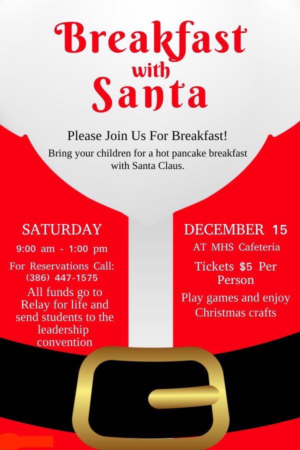 KeyClubMatanzas's tweet photo. Breakfast with Santa is TODAY! #keyclubmatanzas https://t.co/G9v9AkMWi6
