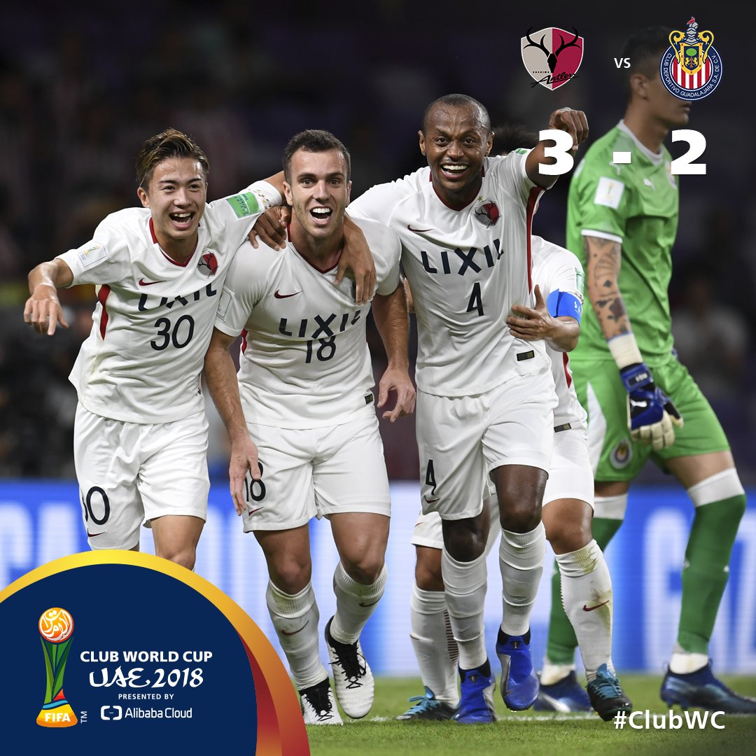 #ClubWC | FT
A second-half comeback sees Asian champions π―π΅@atlrs_english back into the semi-finals at the expense of π²π½@Chivas, setting up a reunion with πͺπΈ@realmadriden!